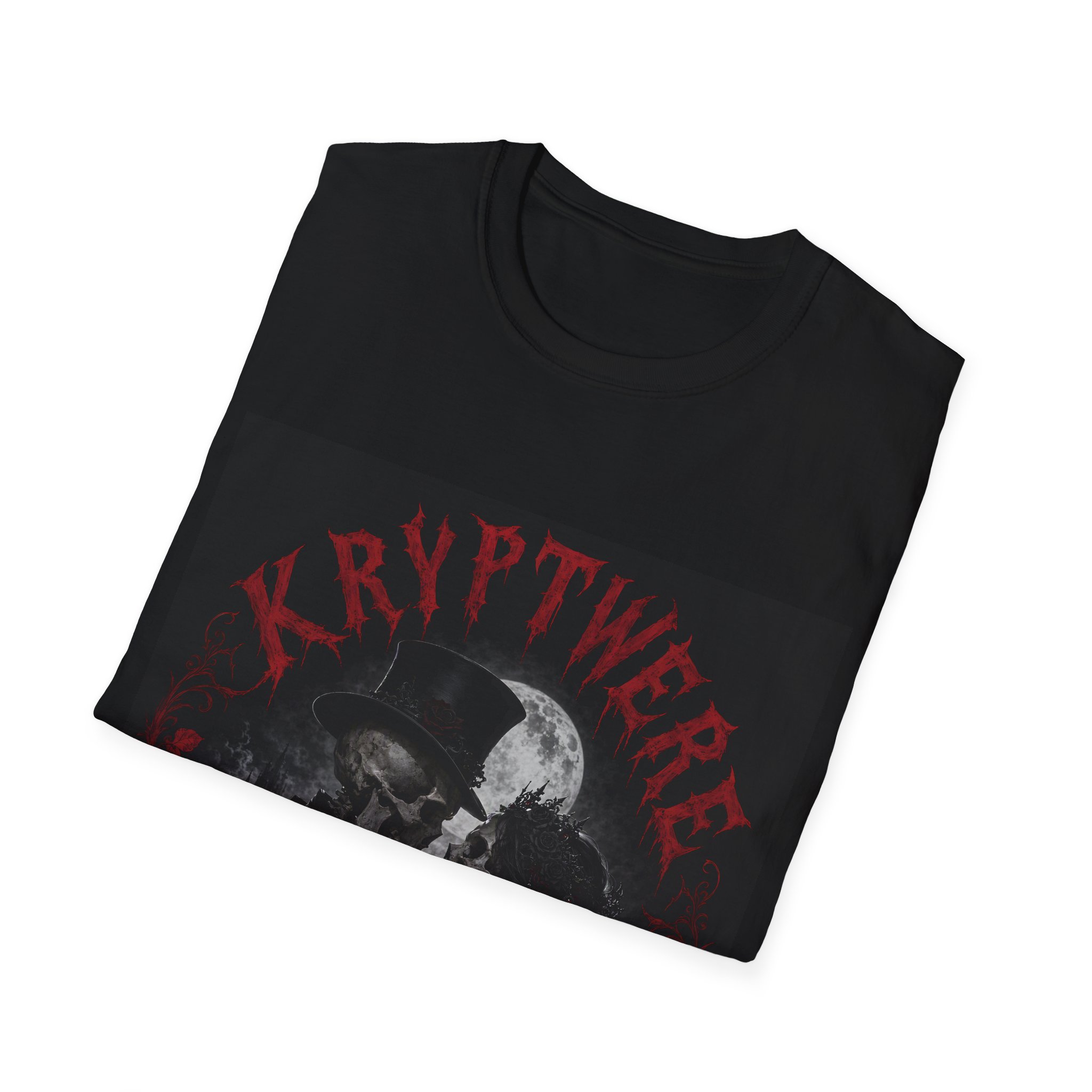 Kryptwere Skull Kiss Graphic T-Shirt - Image 4